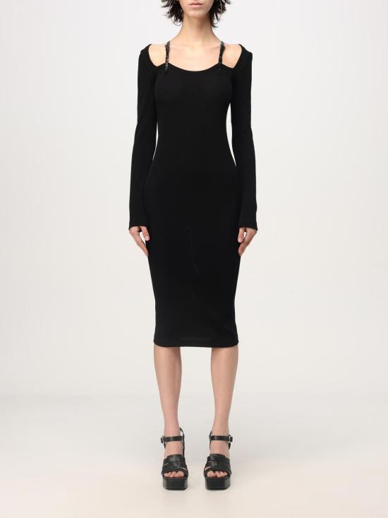 24FW 베르사체 롱 원피스 77HAO979J0150 899 Black