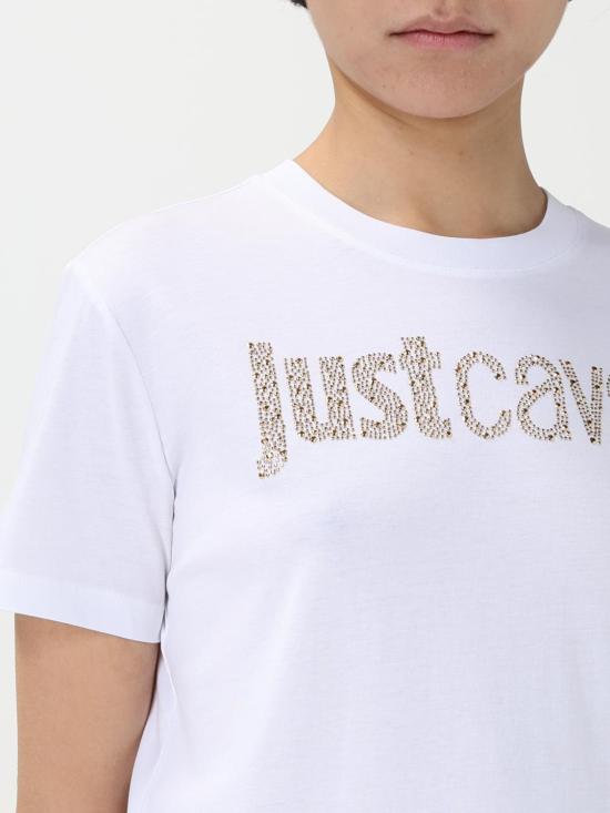 25SS 저스트까발리 반팔 티셔츠 78PAHE15CJ110 G03 White - JUST CAVALLI