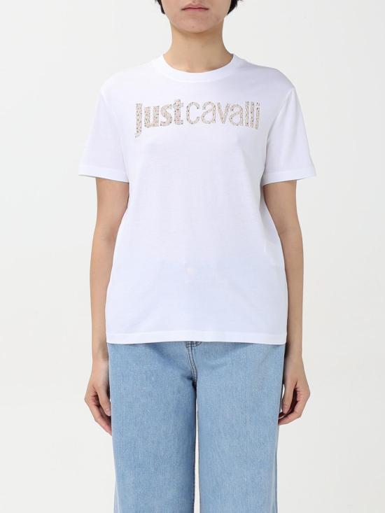 25SS 저스트까발리 반팔 티셔츠 78PAHE15CJ110 G03 White