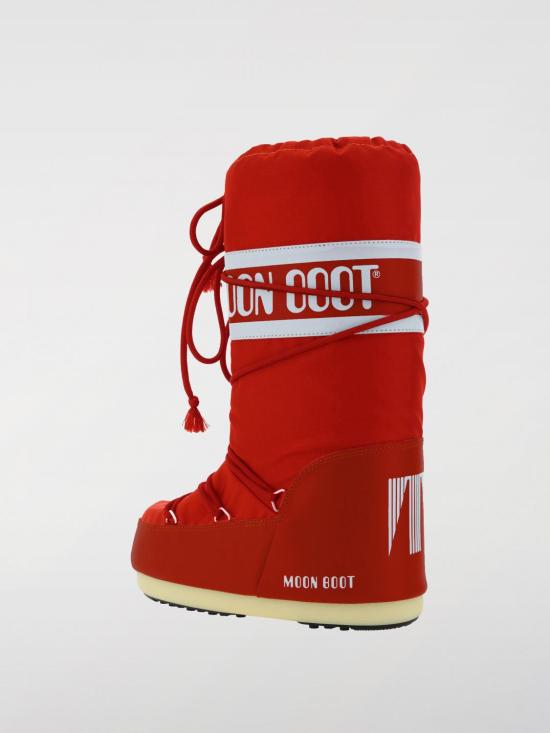 25FW 문부츠 아이콘 나일론 부츠 80D1400440 D001 Red - MOON BOOT