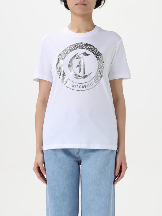 25SS 저스트까발리 반팔 티셔츠 78PAHT14CJ500 003 White