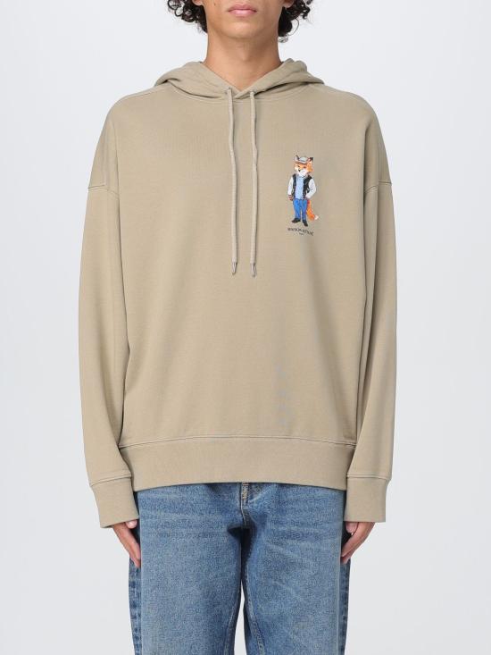 25FW 메종키츠네 드레스드 폭스 오버사이즈 후드 티셔츠 PM00707KM0340 0302 Beige