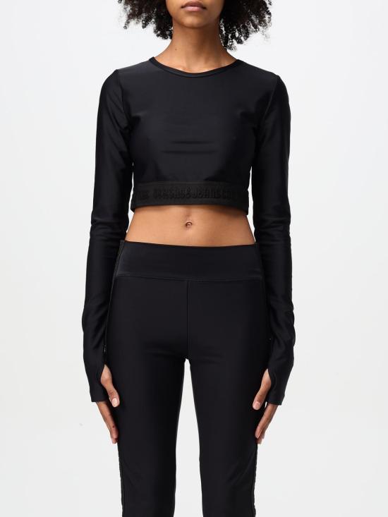 24FW 베르사체 긴팔 티셔츠 77HAH218J0148 899 Black