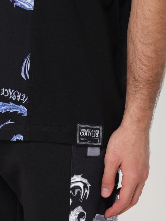  베르사체 반팔 티셔츠 77GAH612JS388 QY9 Black 2 - VERSACE