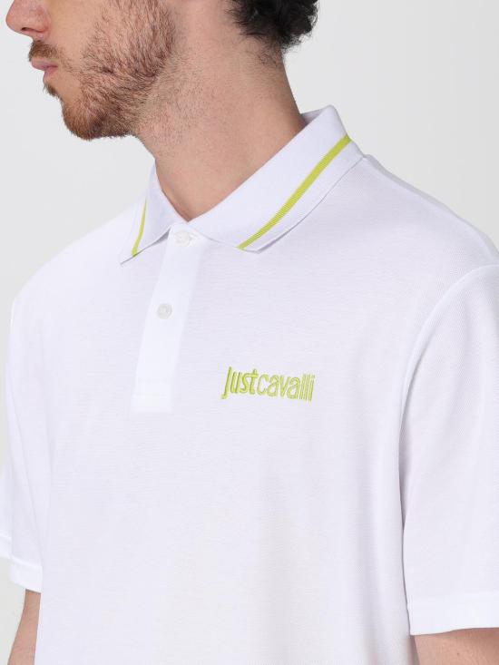 25SS 저스트까발리 폴로 티셔츠 78OAGT15CJ506 003 White - JUST CAVALLI