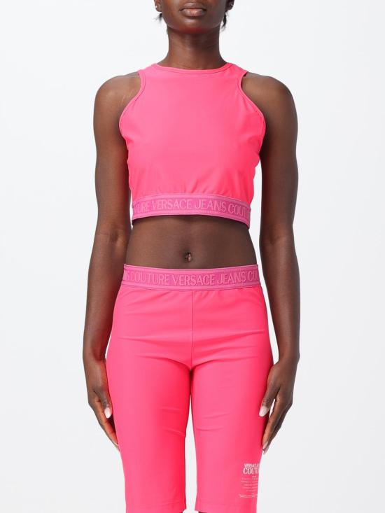  베르사체 민소매 티셔츠 76HAM227J0128 401 Pink