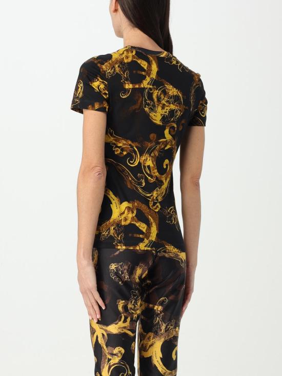  베르사체 반팔 티셔츠 76HAH6D8JS287 G89 Black - VERSACE