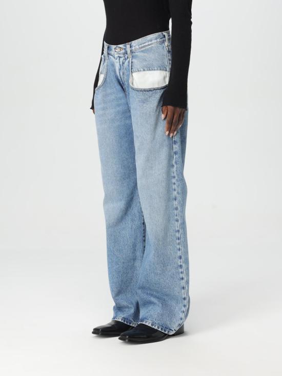 26SS 마르지엘라 컨트래스티드 포켓 스트레이트 진 S51LA0052S30513 470 Blue - MAISON MARGIELA