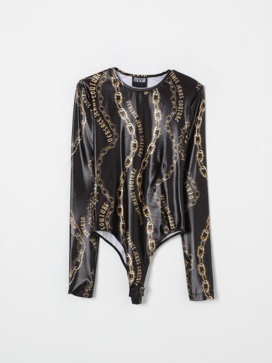 24FW 베르사체 긴팔 티셔츠 77HAM2A1JS417 G89 Black - VERSACE