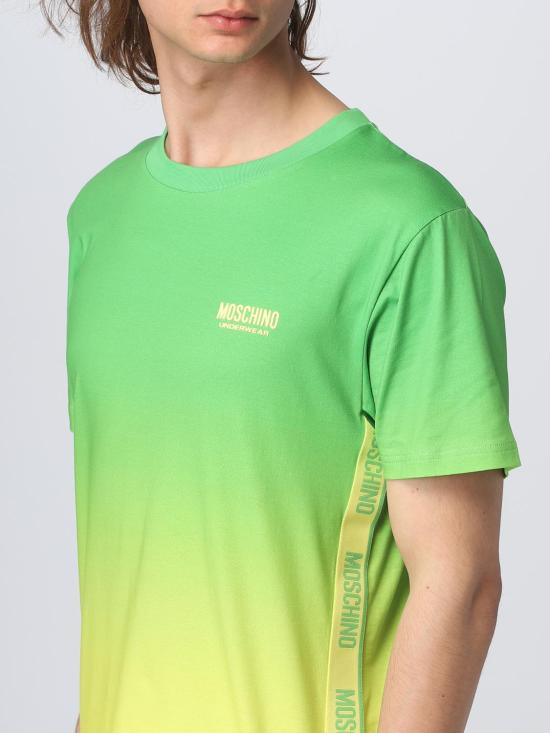  모스키노 반팔 티셔츠 07064422 1396 Green - MOSCHINO