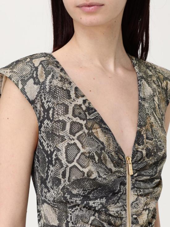 25SS 저스트까발리 롱 원피스 78PAO949JS457 716 Brown - JUST CAVALLI