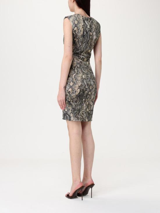 25SS 저스트까발리 롱 원피스 78PAO949JS457 716 Brown - JUST CAVALLI