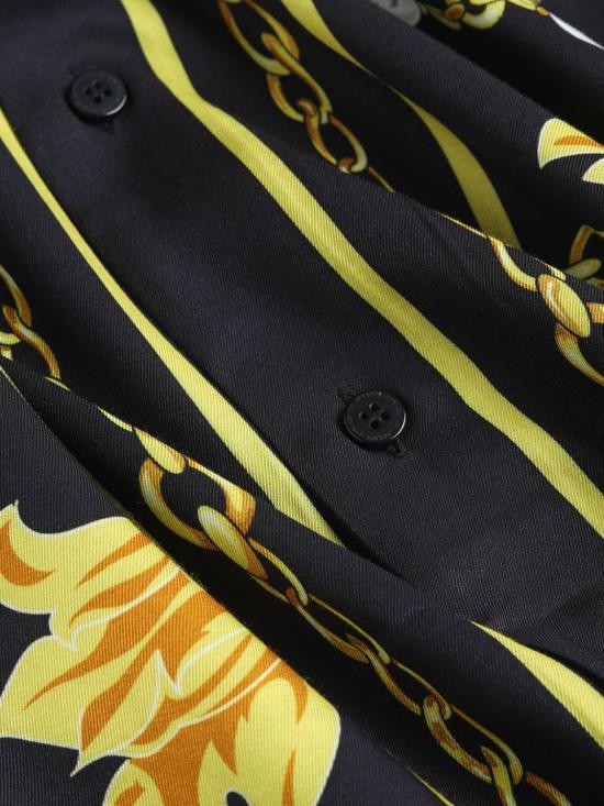  베르사체 긴팔 셔츠 75GAL2RCNS315 G89 Black - VERSACE