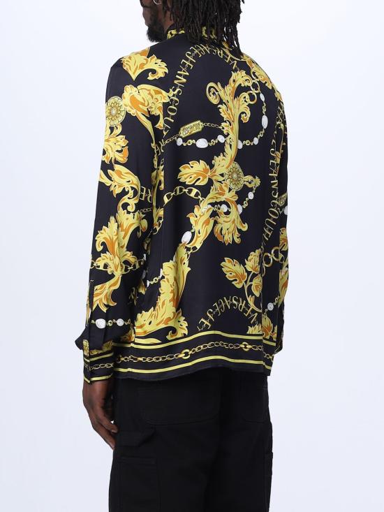  베르사체 긴팔 셔츠 75GAL2RCNS315 G89 Black - VERSACE