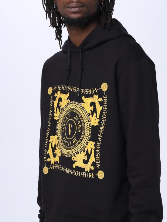  베르사체 긴팔 티셔츠 75GAIF07CF00F G89 Black - VERSACE