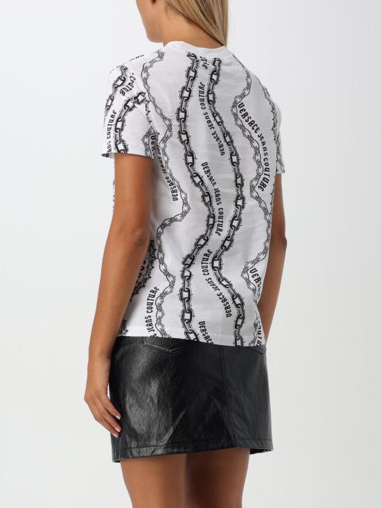 24FW 베르사체 반팔 티셔츠 77HAH613JS365 003 White - VERSACE