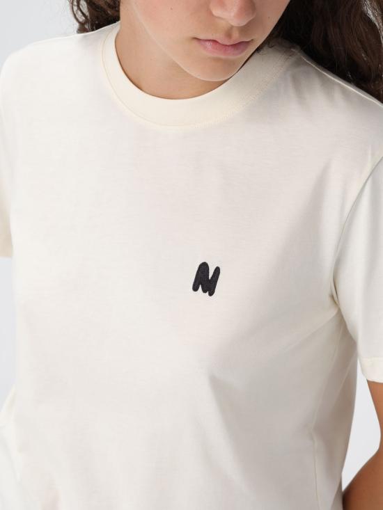 25FW 엠에스지엠 반팔 티셔츠 3941MDM96257798 02 Ivory - MSGM