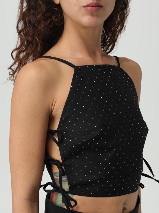  키아라 페라그니 민소매 티셔츠 76CBM271N0279 899 Black - CHIARA FERRAGNI