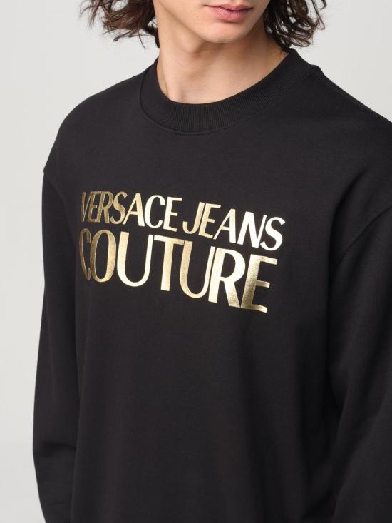 24FW 베르사체 긴팔 티셔츠 77GAIT05CF00T G89 Black - VERSACE