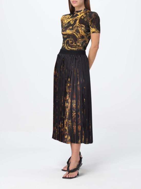  베르사체 롱 스커트 76HAE810NS401 G89 Black - VERSACE