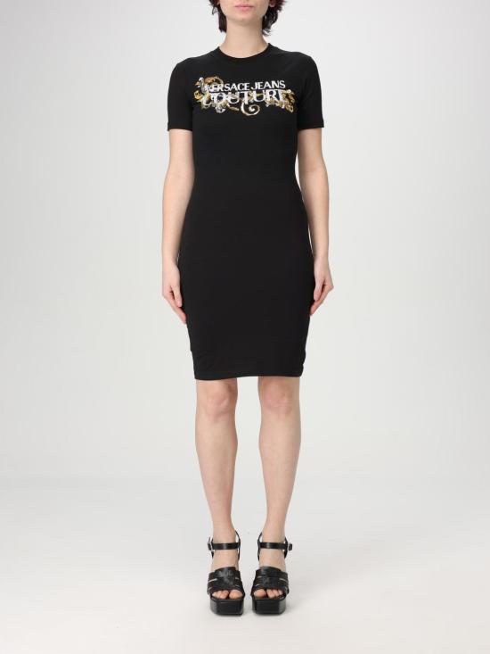 25SS 베르사체 롱 원피스 78HAOC06CJ02C G89 Black