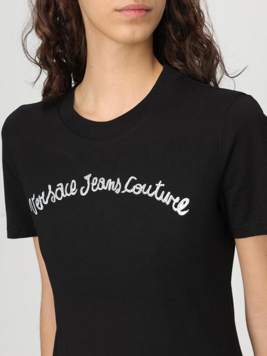 25SS 베르사체 반팔 티셔츠 78HAHC08CJ02C 899 Black - VERSACE