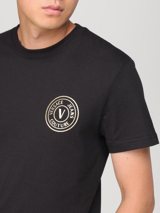 25FW 베르사체 반팔 티셔츠 77GAHT00CJ00T G89 Black - VERSACE