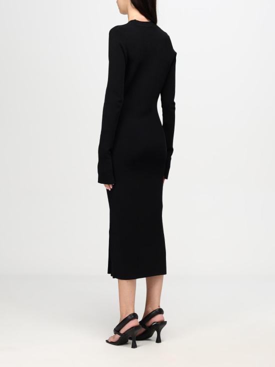 24FW 베르사체 롱 원피스 77HAOMB3CM61H 899 Black - VERSACE