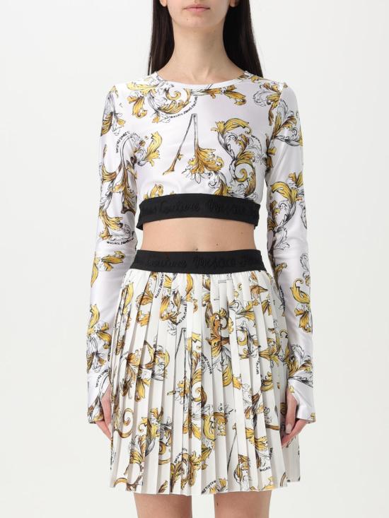 25SS 베르사체 긴팔 티셔츠 78HAH218JS470 G03 White