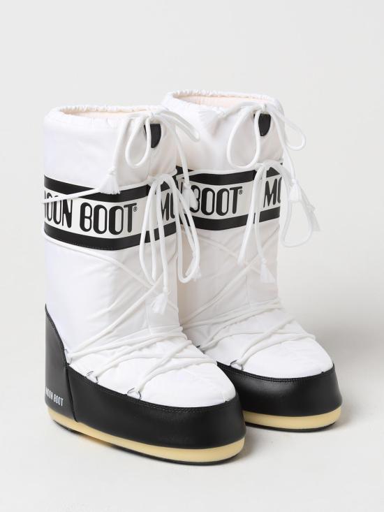 25FW 문부츠 아이콘 나일론 부츠 80D1400440 NA02 White 2 - MOON BOOT