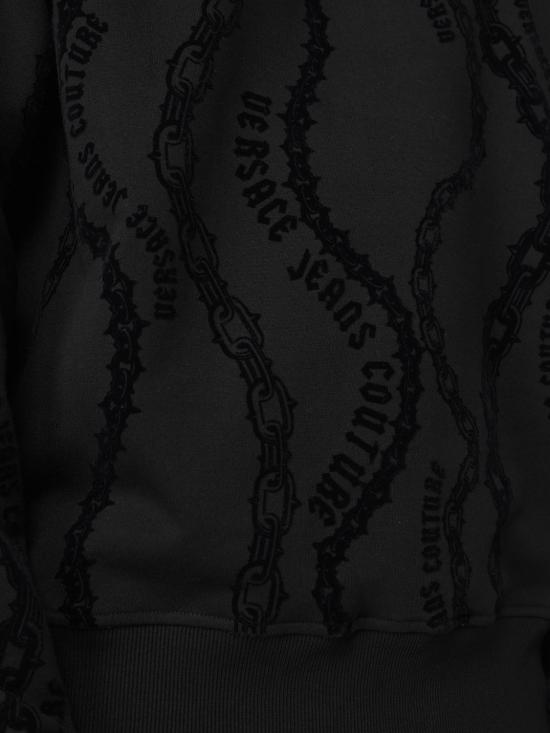 24FW 베르사체 긴팔 티셔츠 77GAI3X0FS176 899 Black - VERSACE