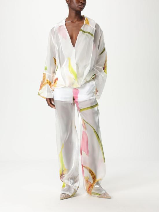 25SS 제니 팔라초 팬츠 78AAA129NS674 003 White - GENNY