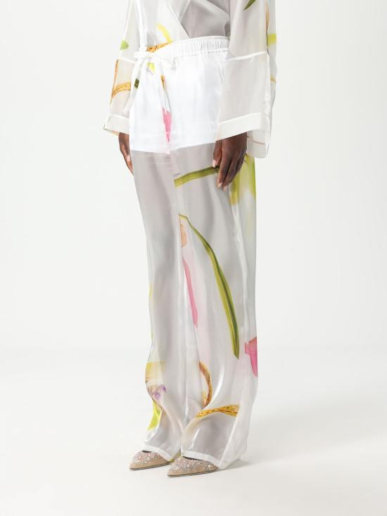 25SS 제니 팔라초 팬츠 78AAA129NS674 003 White - GENNY