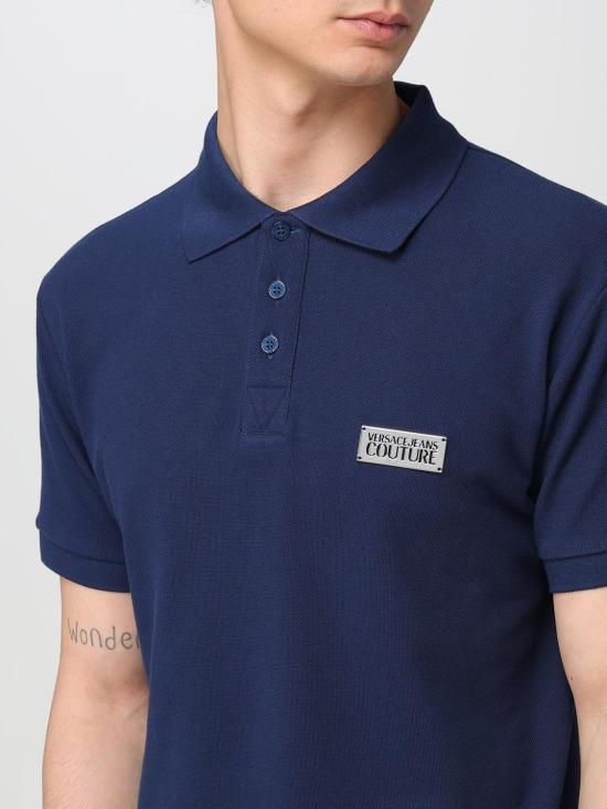 25SS 베르사체 폴로 티셔츠 78GAGT08CJ01T 283 Blue - VERSACE