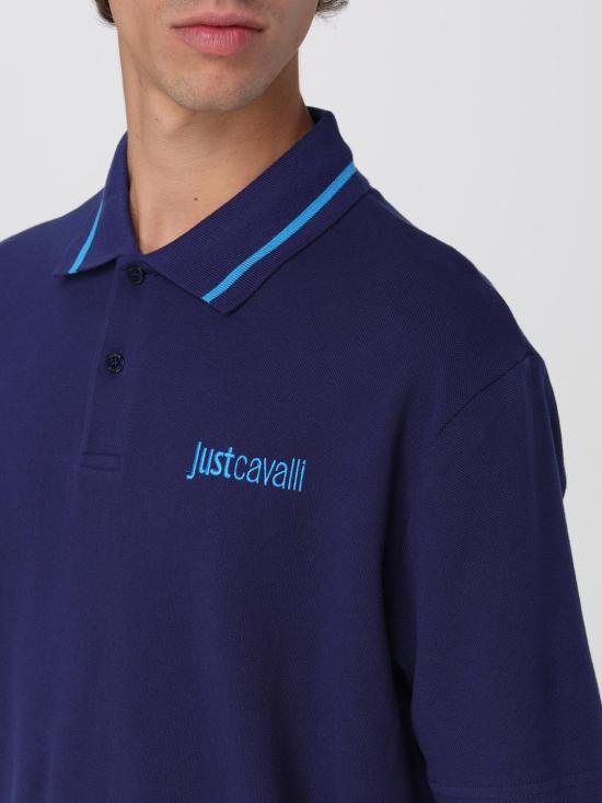 25SS 저스트까발리 폴로 티셔츠 78OAGT15CJ506 204 Blue - JUST CAVALLI