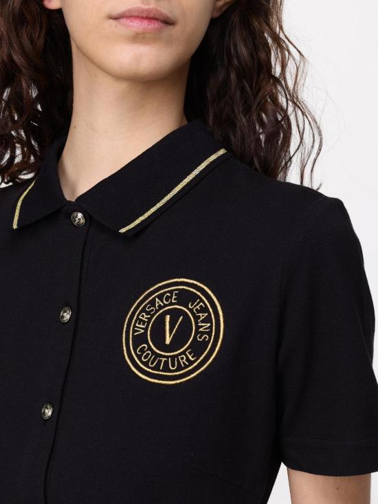 25SS 베르사체 롱 원피스 78HAOT01CJ01T G89 Black - VERSACE