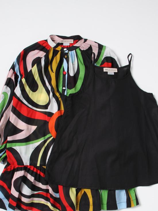 25FW [키즈] 푸찌 원피스 PS1C20M0025 930MC Black - PUCCI