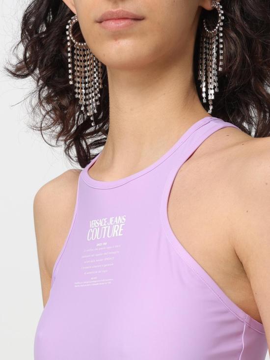  베르사체 민소매 티셔츠 76HAM231J0128 320 Violet - VERSACE