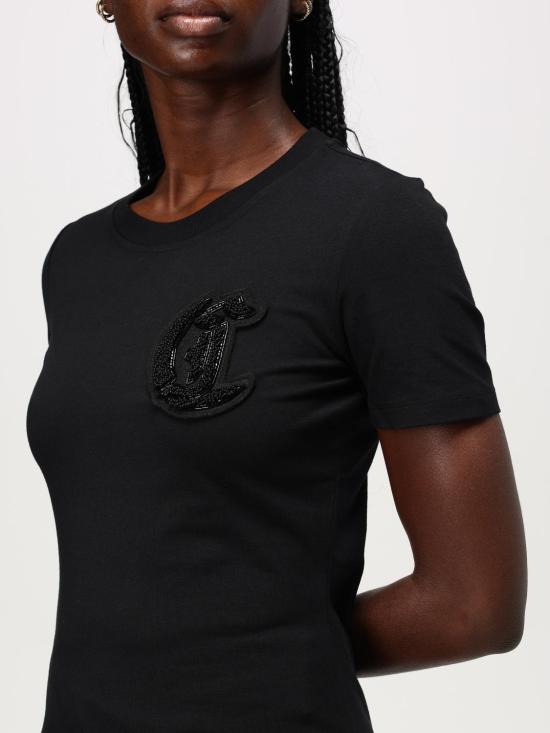  저스트까발리 반팔 티셔츠 77PAHE12CJ112 899 Black - JUST CAVALLI