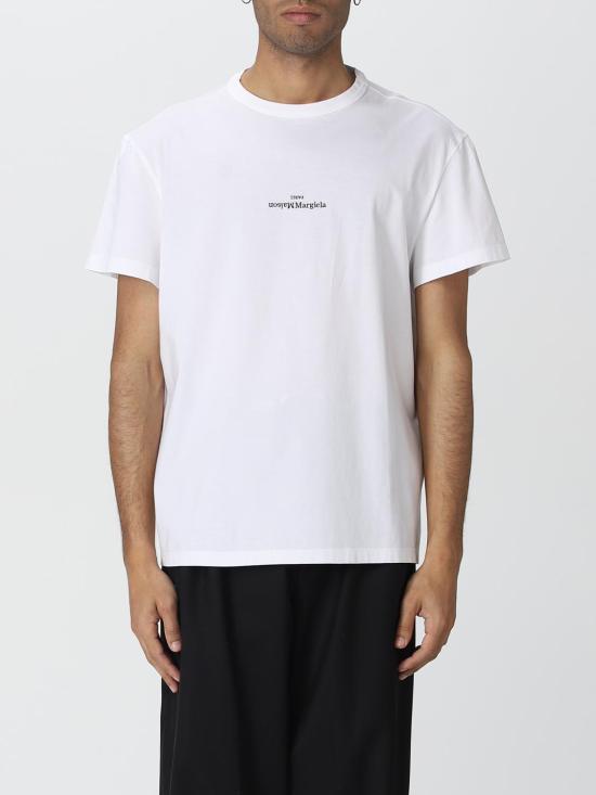 26SS 마르지엘라 디스트로이드 로고 티셔츠 S30GC0701S22816 994 White