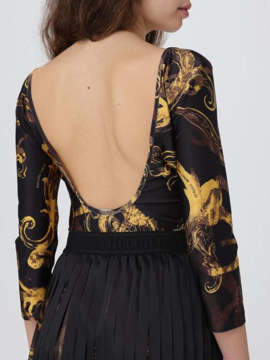  베르사체 긴팔 티셔츠 76HAM221JS292 G89 Black - VERSACE