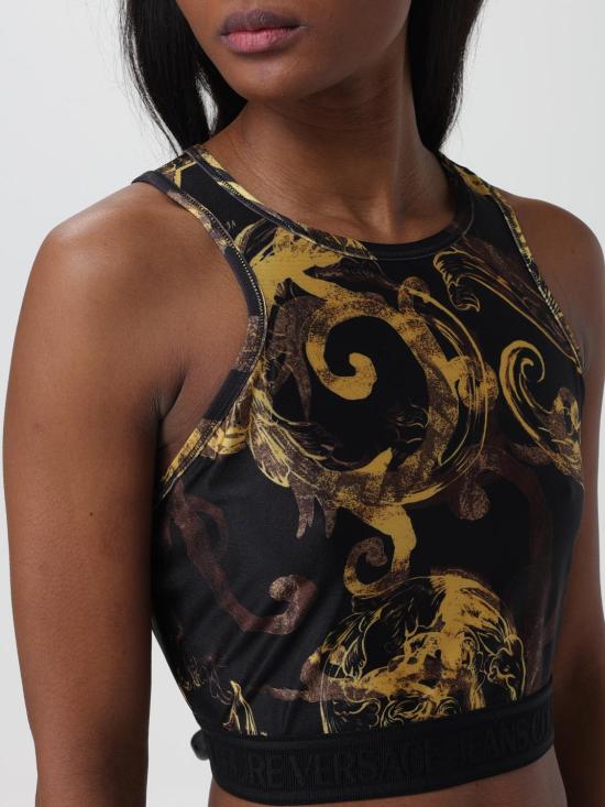  베르사체 민소매 티셔츠 76HAM227JS292 G89 Black - VERSACE