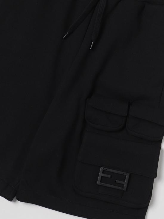 25FW [키즈] 펜디 쇼츠/버뮤다 JMF4345V0 F0GME Black - FENDI