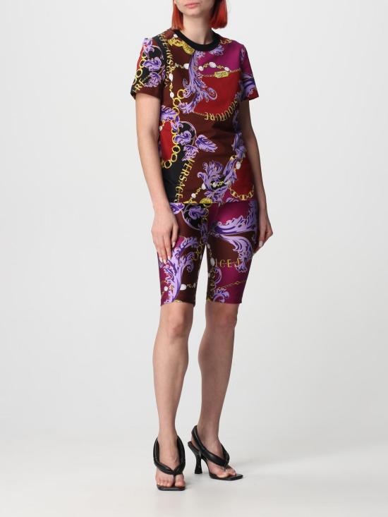  베르사체 반팔 티셔츠 75HAH608JS214 G51 Multicolor - VERSACE