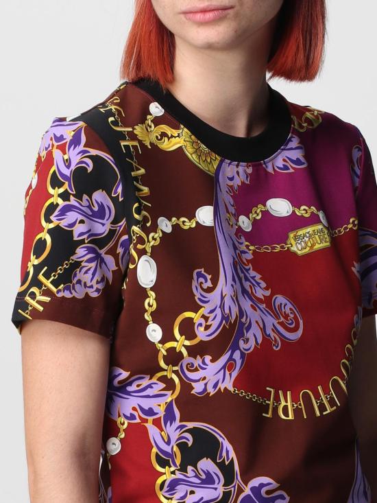  베르사체 반팔 티셔츠 75HAH608JS214 G51 Multicolor - VERSACE