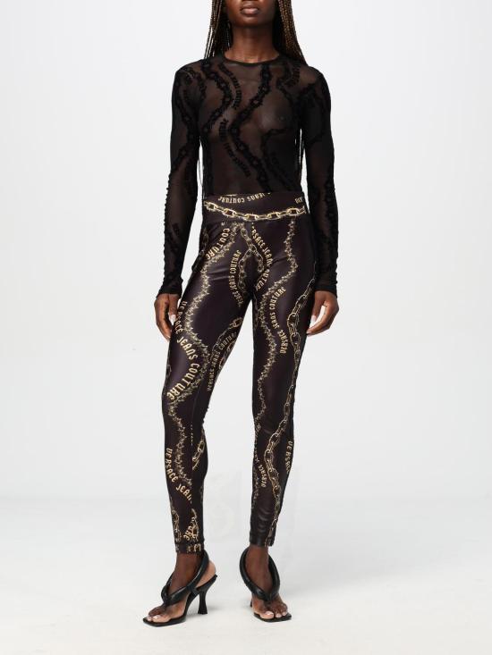 24FW 베르사체 레깅스 77HAC114JS417 G89 Black - VERSACE