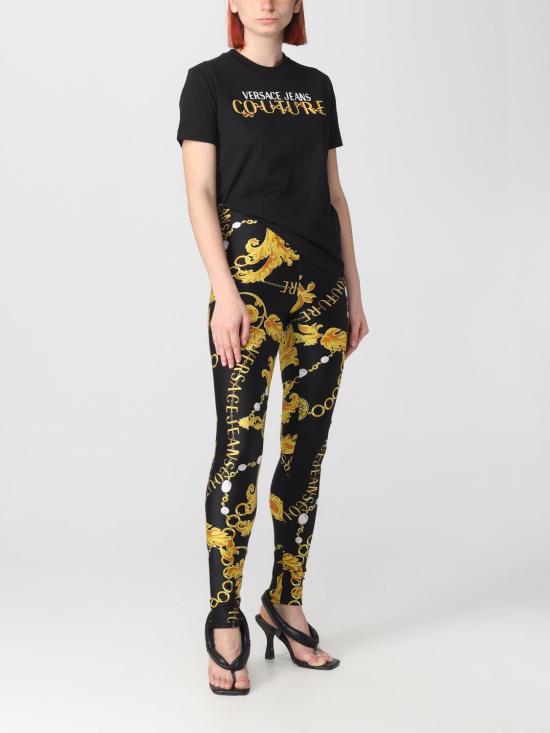  베르사체 반팔 티셔츠 75HAHF01CJ00F G89 Black - VERSACE