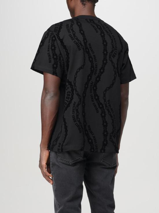  베르사체 반팔 티셔츠 77GAH6R0JS415 899 Black - VERSACE