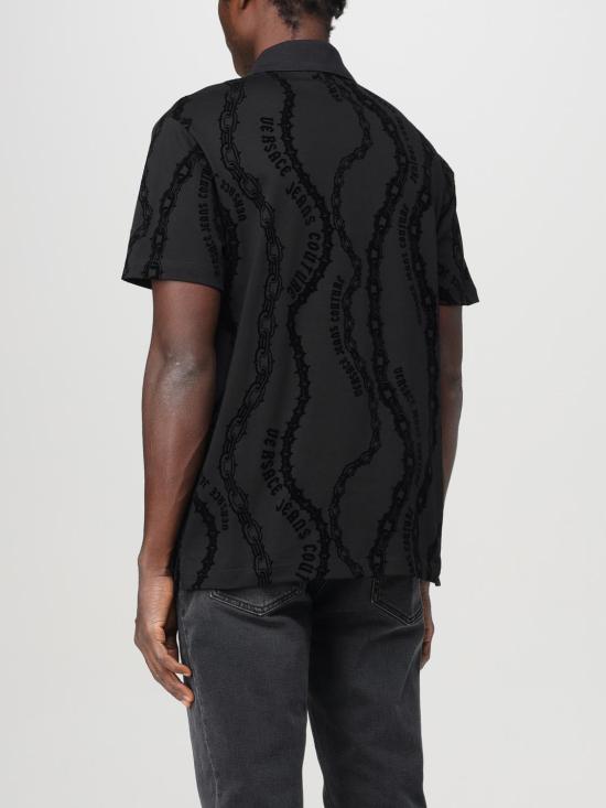 24FW 베르사체 반팔 티셔츠 77GAG6R0JS415 899 Black - VERSACE