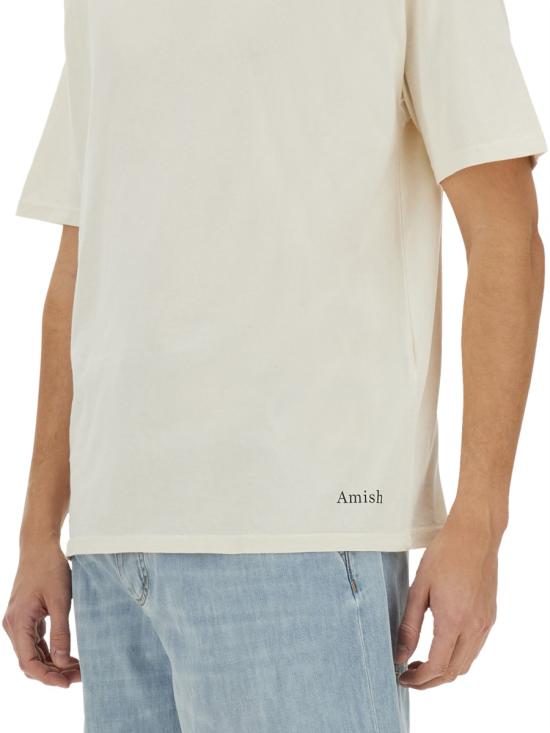 25SS 아미시 반팔 티셔츠 AMU037CL03 0569C0021 WHITE - AMISH